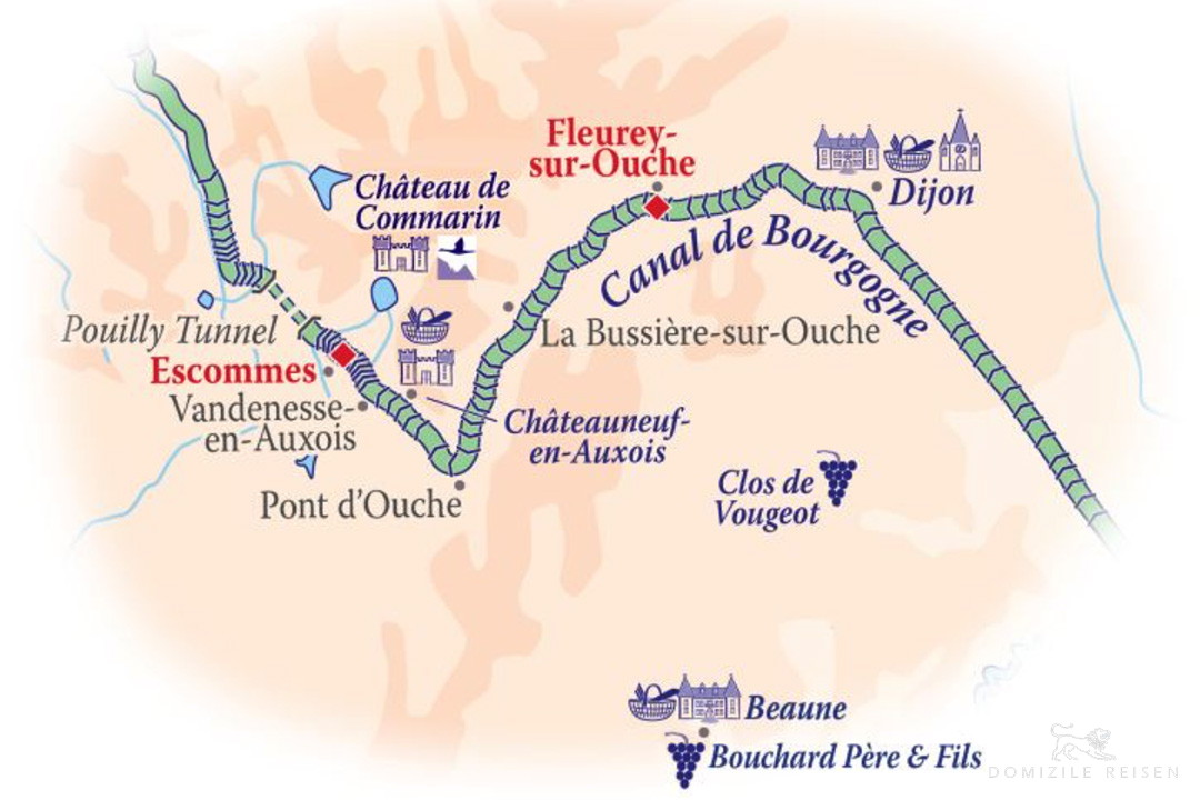 Special cruise along Canal de Bourgogne with focus on Wine culture
